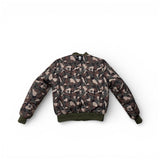 MIDDLE LANE NEW YORK 5 BOROUGH CAMO REVERSIBLE FLIGHT JACKET OLIVE/ML CAMO
