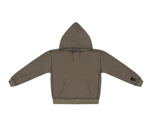 Middle Lane New York Contrast Stitch
Hoodie Olive/Black