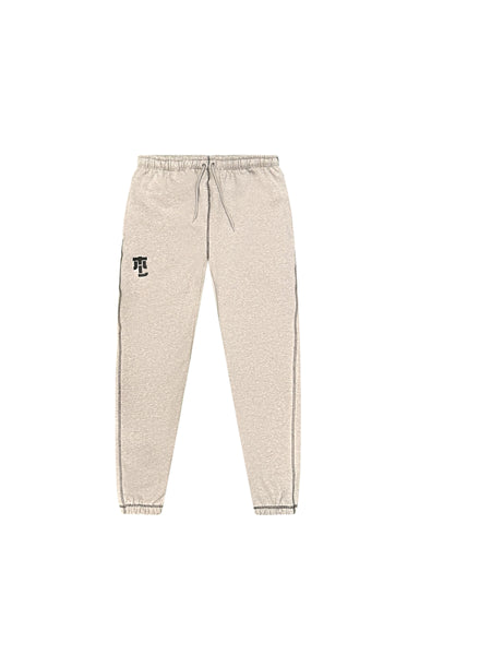 Middle Lane New York Contrast Stitch Sweatpants Grey/Black